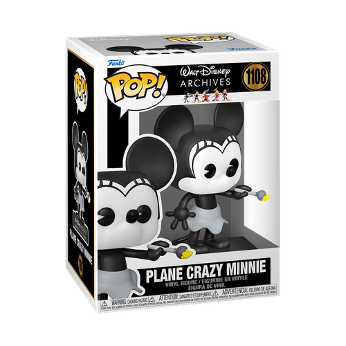 Фигурка Funko Pop! Walt Disney Archives: Plane Crazy Minnie 57623, 10 см фигурка funko bitty pop disney s2 minnie mouse 71320