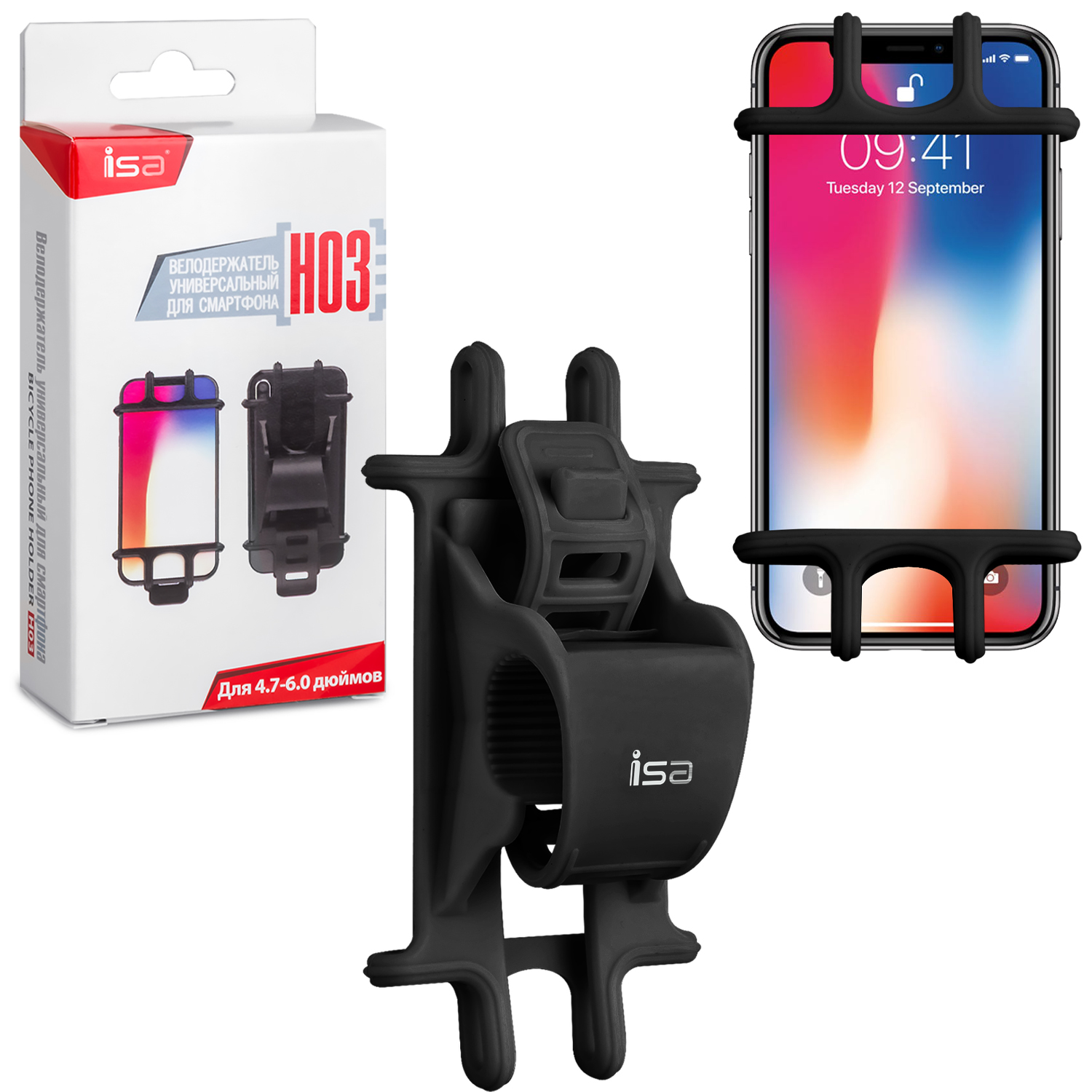 фото Держатель для телефона / смартфона на руль велосипеда / мотоцикла