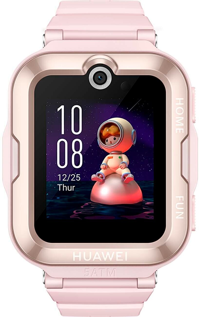 Часы с GPS трекером HUAWEI Watch Kids 4 Pro Pink, экран 1,41", AMOLED, GPS, 800мАч (ASN-AL10) — фото 1