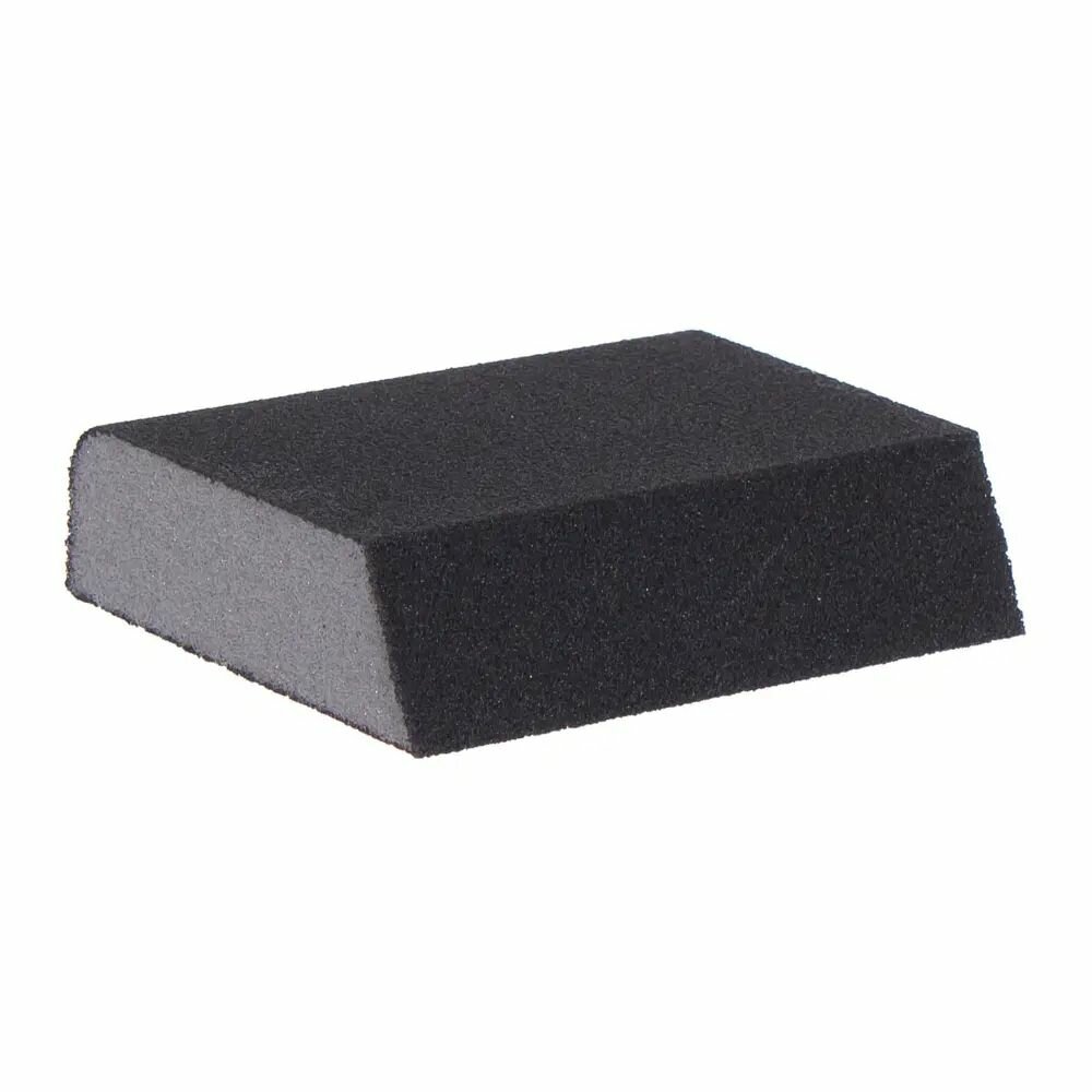 Губка шлифовальная абразивная четырехсторонняя P120 100x80x25 мм
