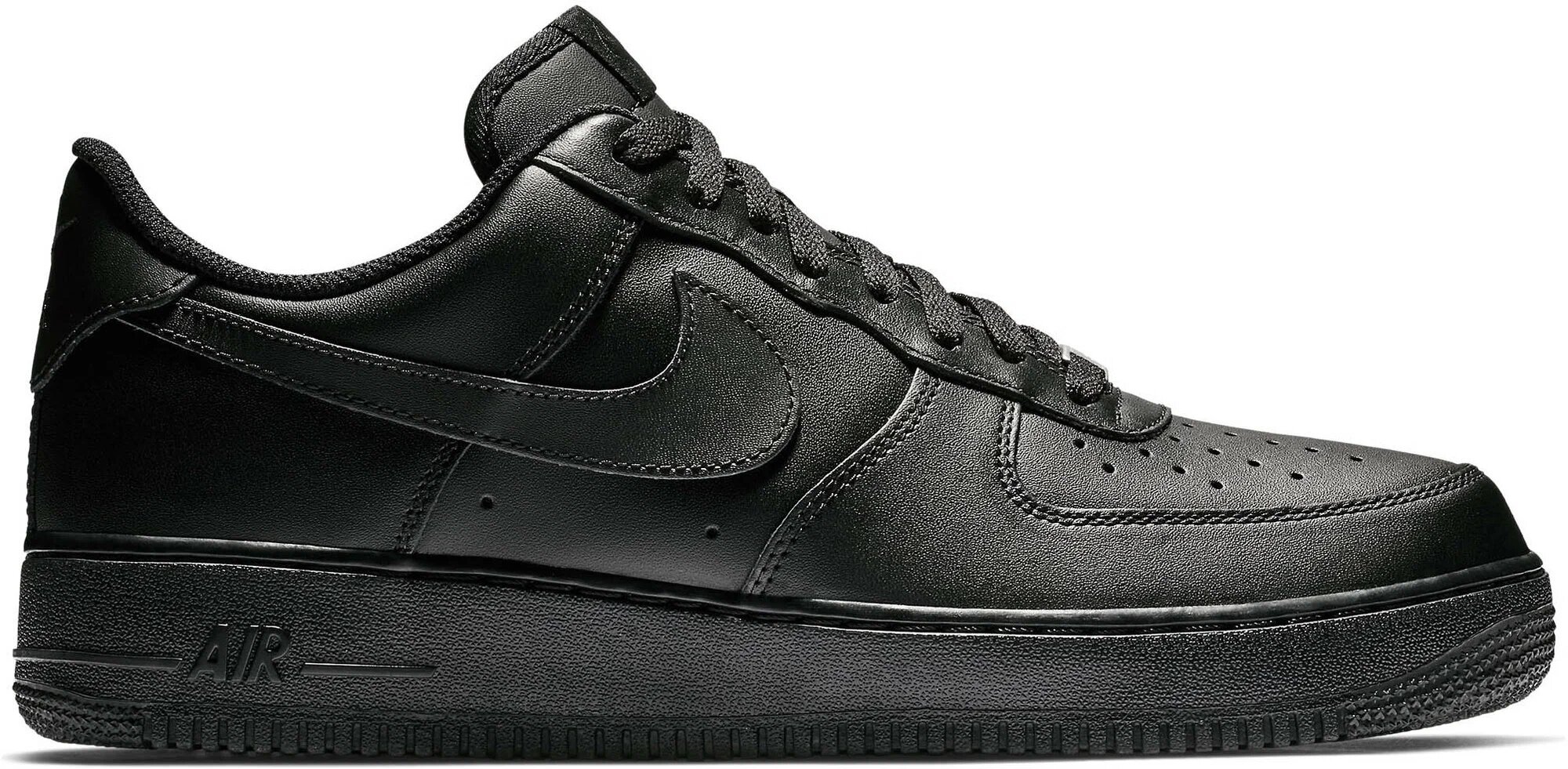 Кроссовки NIKE Air Force 1, полнота B, размер 43 EU (27,5 cm), черный — фото 1