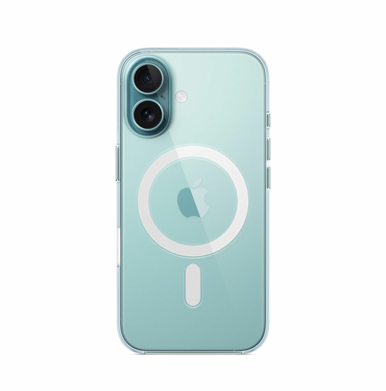 Пластиковый прозрачный чехол Clear Case MagSafe for Apple iPhone 16 — фото 1
