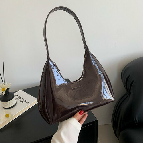 фото Сумка багет , коричневый french luxury slave