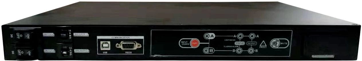 Статический переключатель Powercom ATS 30A (1887140), 1U, черный