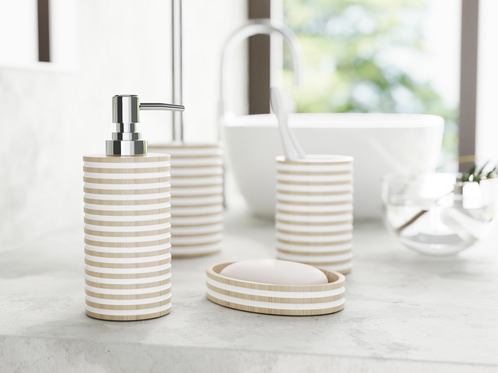 Стакан настольный, SPIRAL, полирезин — фото 1