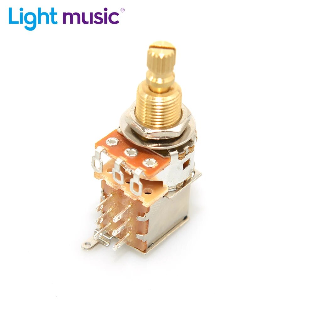 Потенциометр Push/Push Light Music 250к/500к, 19.5mm A500K