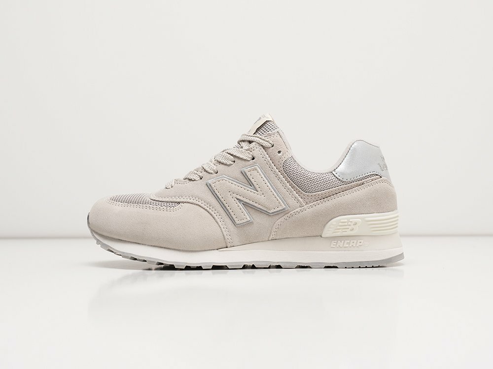 Кроссовки New Balance 574, полнота N (US)/ на узкую стопу, размер 42 EU, бежевый — фото 1
