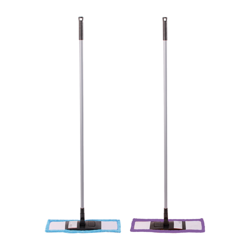 Швабра без телескопа черный пластик насадка Бархат 2 цвета основание с кнопкой 640₽