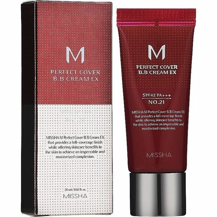 Misha Тональный крем M Perfect Cover BB Cream SPF42 PA      21 Light Beige  20 мл