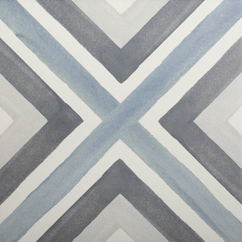 Керамогранит Decocer Artisan Blue С0005813 198х198 см голубой матовая