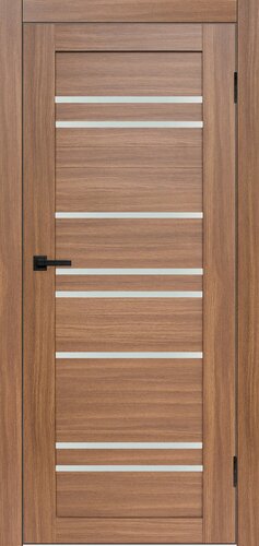 Изображение товара Дверь межкомнатная комплект с коробкой и наличниками Сигма-22 со стеклом, орех, 800х2000мм