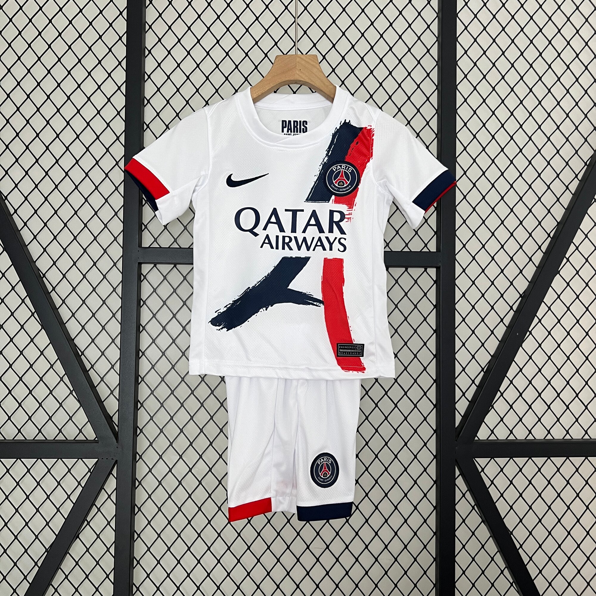 Футболка спортивная  ПСЖ PSG детская, комплект из 2 шт., размер 24, белый