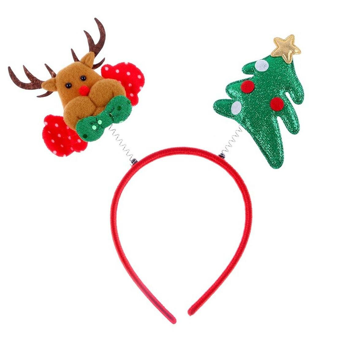 Ободок карнавальный ЛАС играс "Новый год" 1 шт виды микс Новогодний ободок