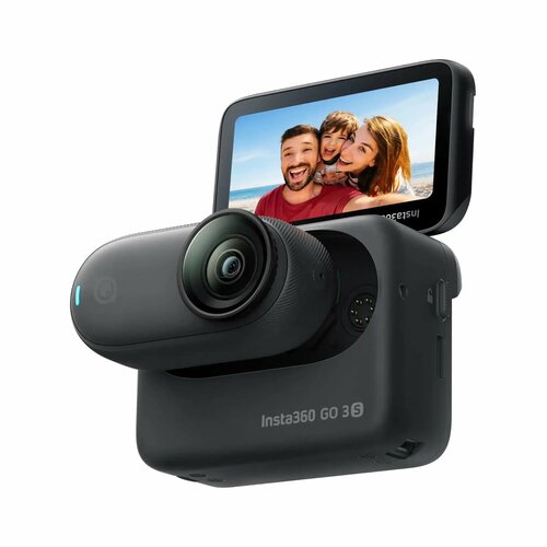 Камера Insta360 Go 3S 128 Гб сенсорная водонепроницаемая 4K Black 41138₽