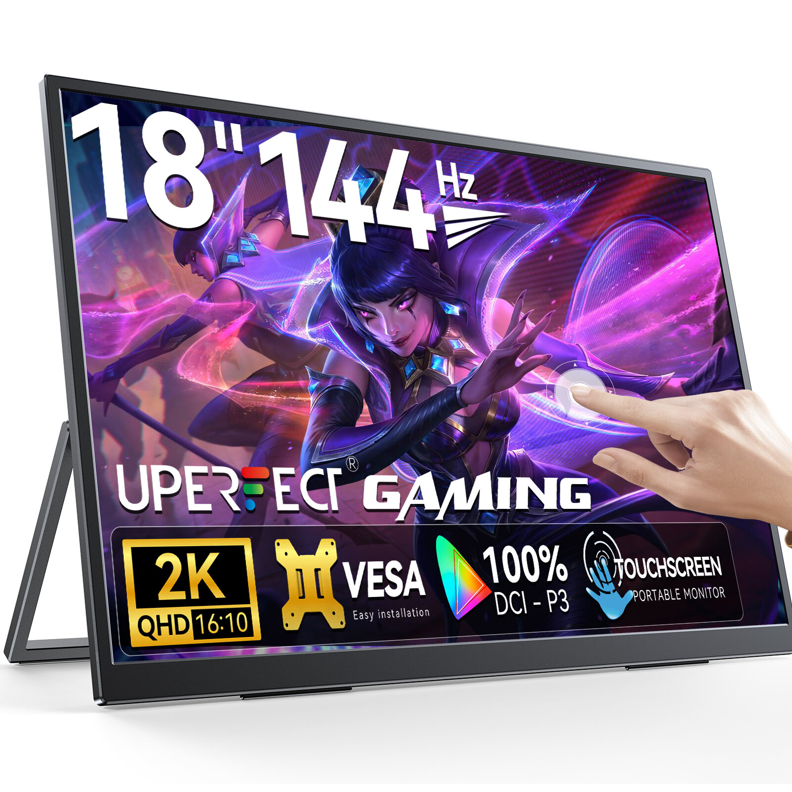 18" Портативный игровой монитор UPERFECT UGameB118 Touch 2560x1600, 144 Гц, IPS