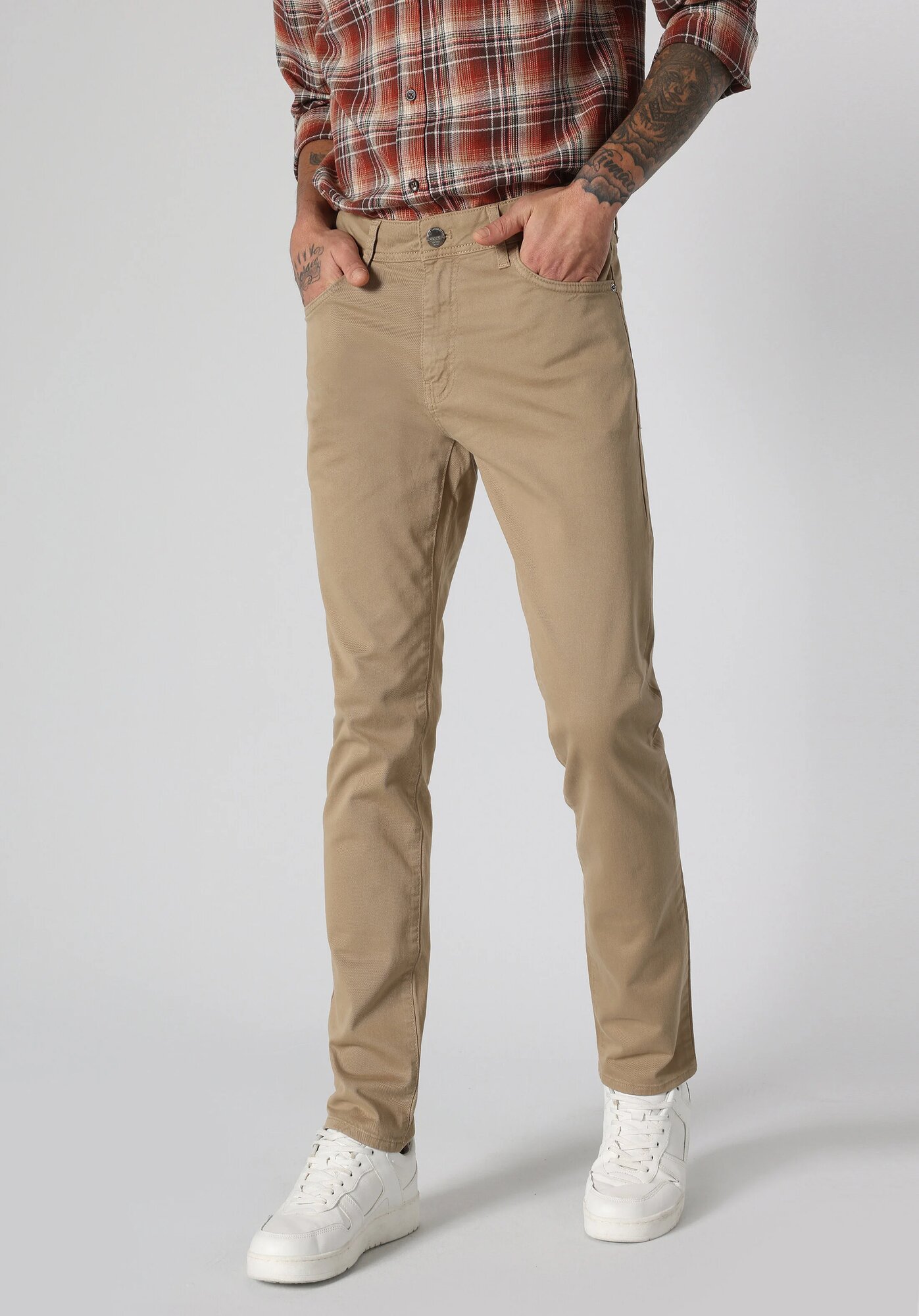 Брюки COLIN'S STRAIGHT FIT, размер 28/32, бежевый