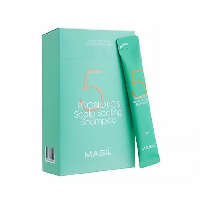 Шампунь MASIL 5 Probiotics Scalp Scaling Shampoo, для глубокого очищения кожи головы, 8 мл 1 шт (8809744060514)