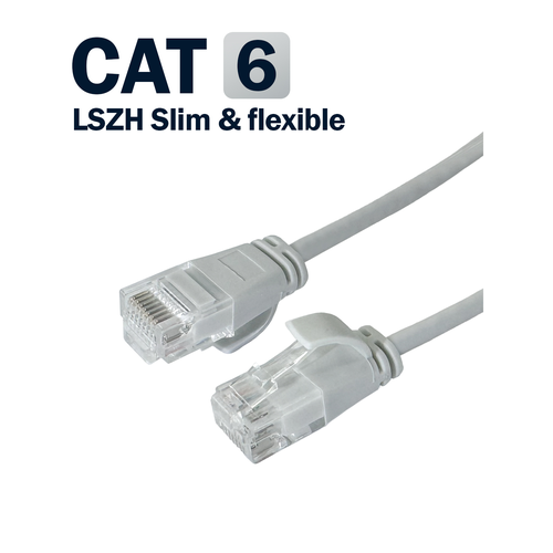 Кабель патч-корд Filum FL-U6-C-LSZH-SLIM, 6 категория, медная жила, 20 м, LSZH