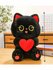 Мягкая игрушка "Котенок с сердечком", искусственный мех, полиэсте...