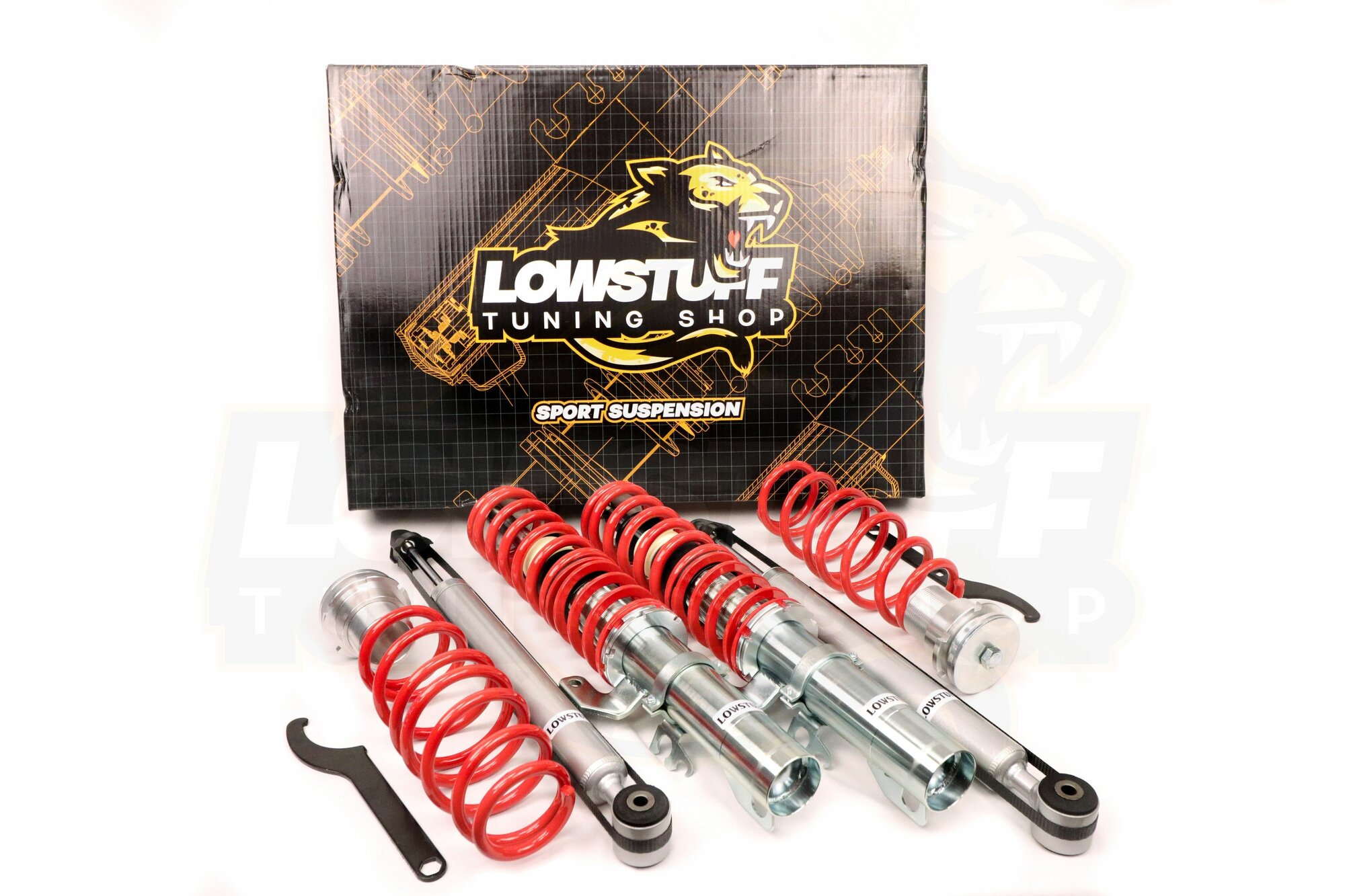 Винтовая подвеска Audi A1 8X, Skoda Fabia Rapid, VW Polo, Polo Sedan, Polo LIftback койловеры с регулировкой высоты LOWSTUFF EVO-I LSCSVW111
