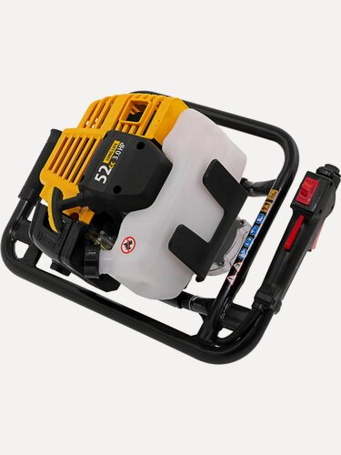 Изображение товара Мотобур бензиновый Denzel DX-52, 52 см3, 3 л. с, оранжевый/черный