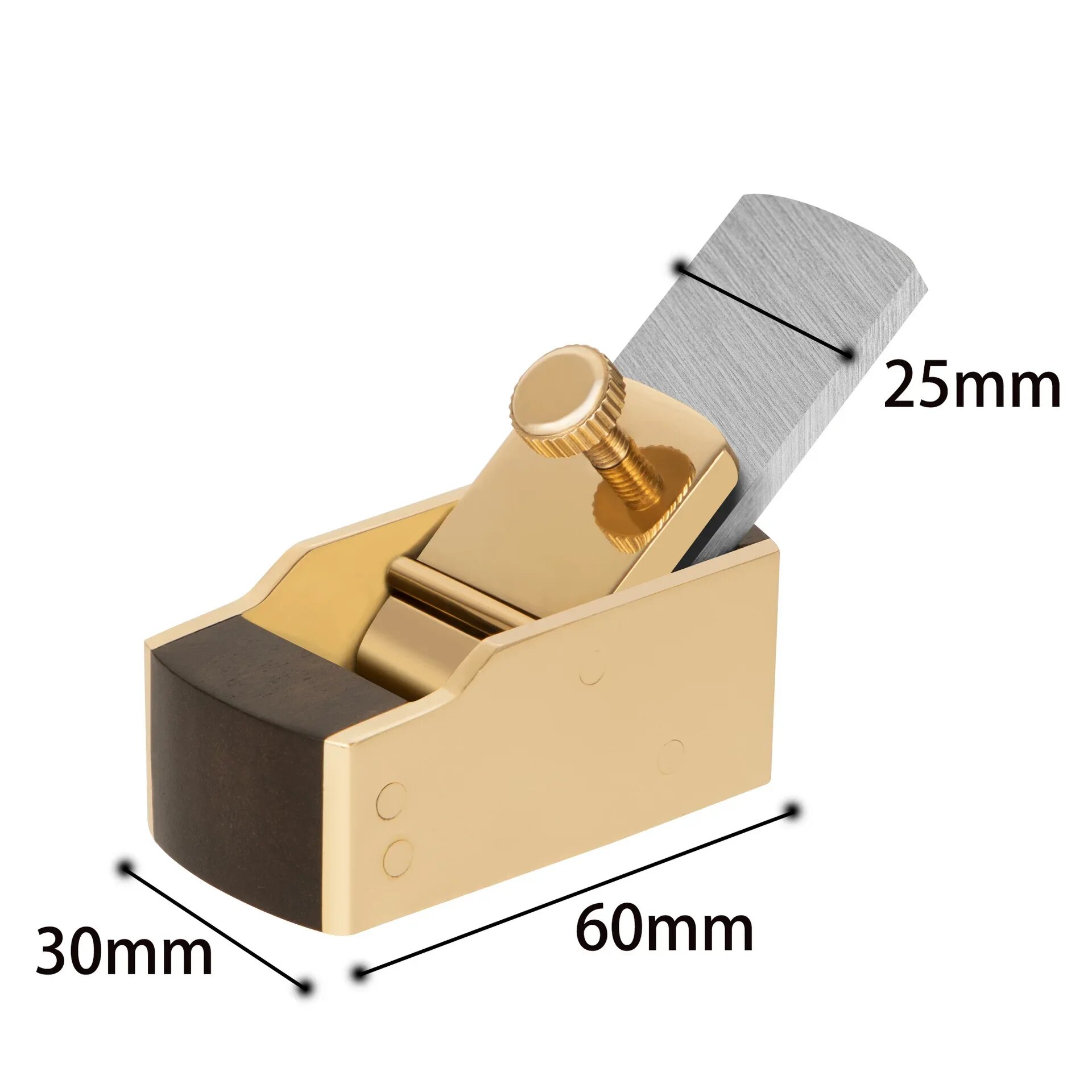 ЛTOOLS Эбеновый латунный строгальный станок, Flat bottom-60mm