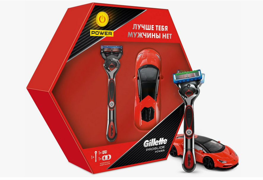 Подарочный набор Gillete Fusion ProGlide Бритва с 1 кассетой + машинка — фото 1