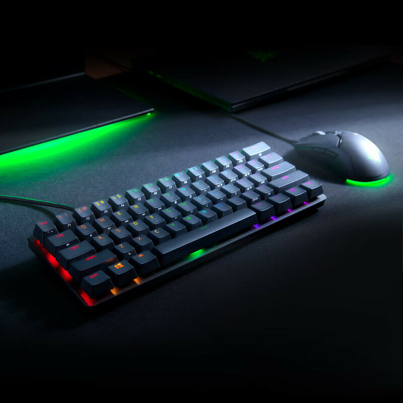 Портативная игровая механическая клавиатура Razer Huntsman Mini, черная, линейный переключатель (Linear Switch)
