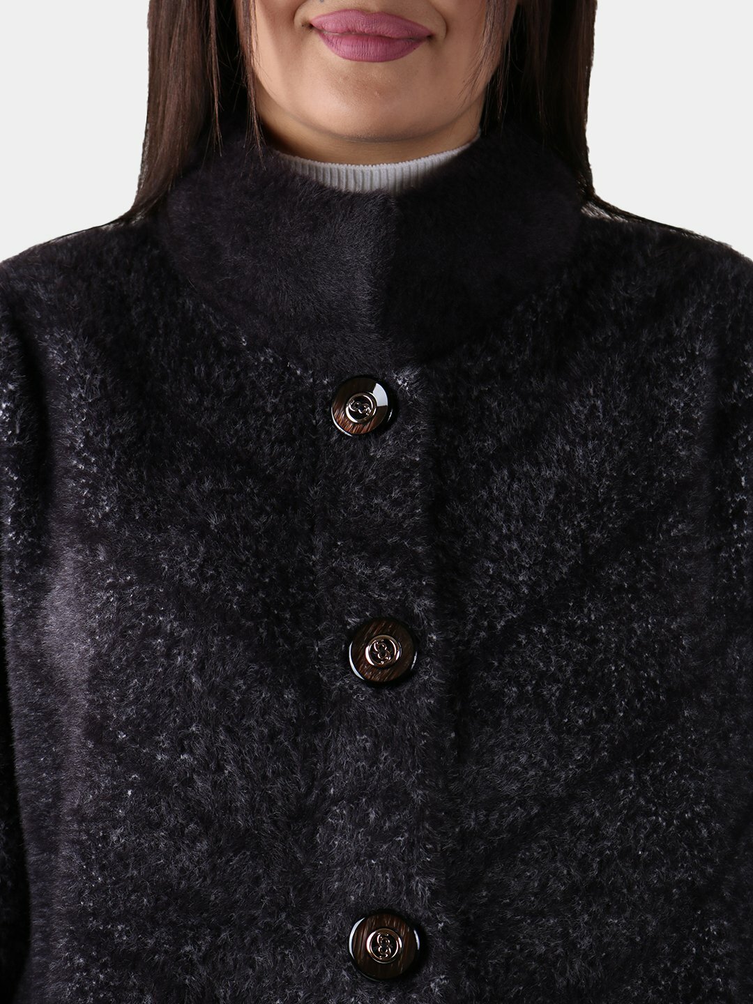 Пальто, размер One Size, черный — фото 1