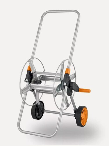 Изображение товара Тележка для шланга ДжиЭлКью/GLQ GL812 ДжиЭлКью/GLQ, ручная скрутка, вместимость 60 м