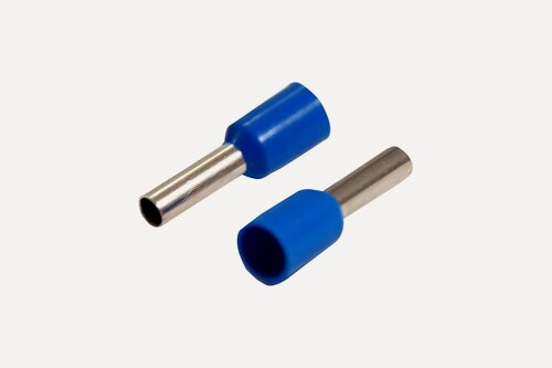 Изображение товара REXANT Штыревой втулочный изолированный наконечник F-8 мм 2.5 мм2 НШВи 2.5-8 синий 10 шт