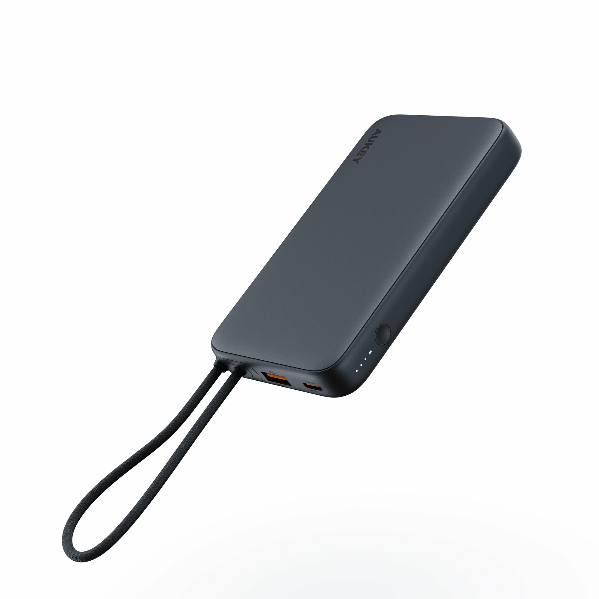 Внешний аккумулятор Aukey Sprint Cable 10 000 мАч 20 Вт со встроенным кабелем Type-C (PB-Y53P)
