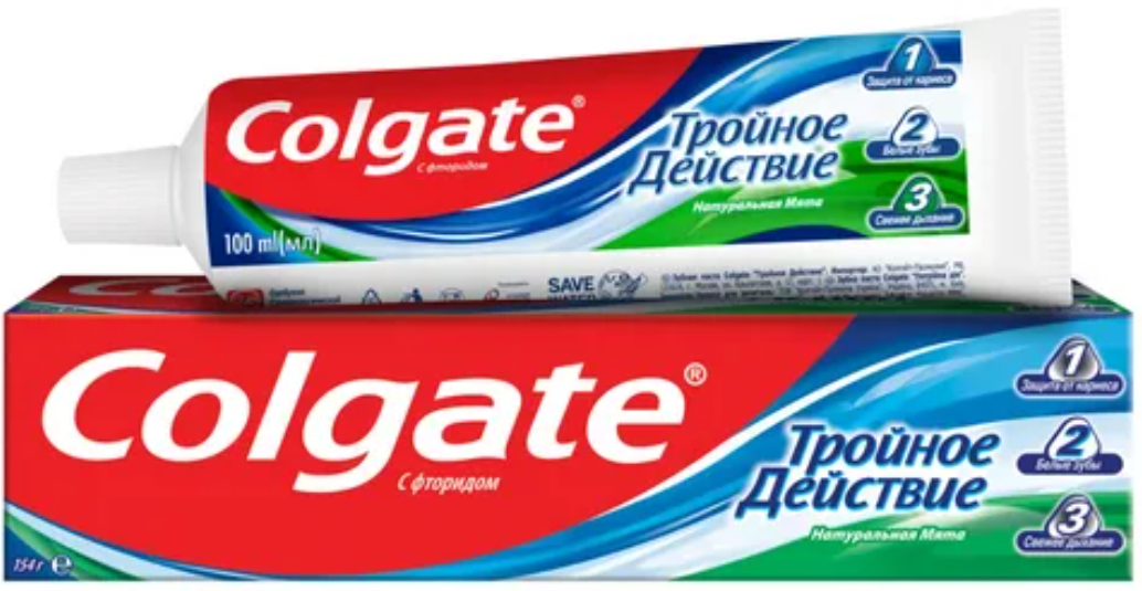 Зубная паста Colgate Тройное действие 100мл