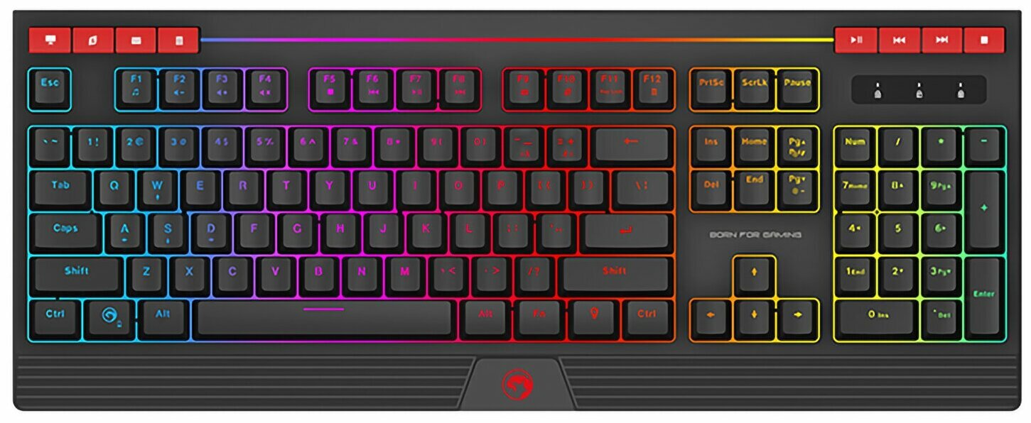 PC Игровая клавиатура Marvo KG880 USB Gaming с подсветкой ПК