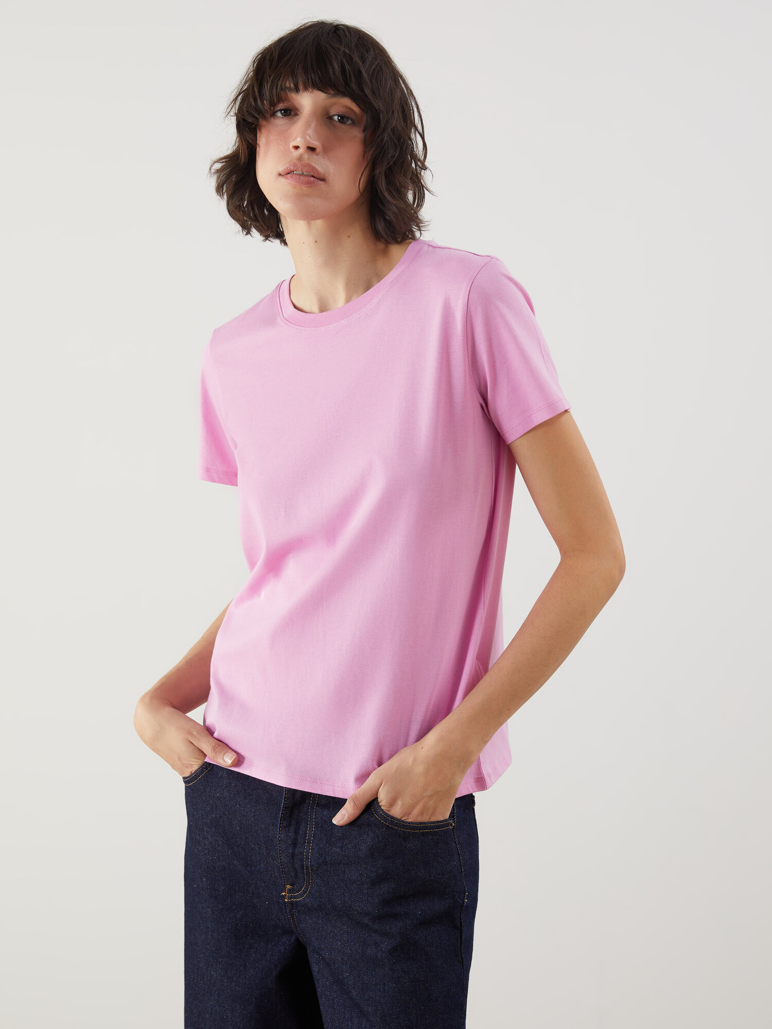 Футболка LC Waikiki, 1 шт., размер L, Pink Lilac