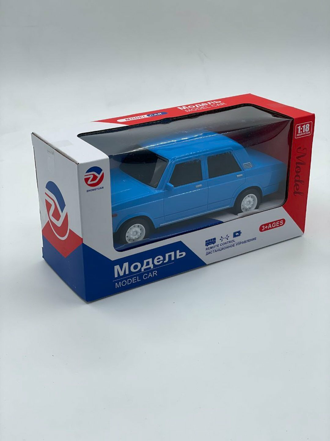 Радиоуправляемая машина "Жигули", масштаб 1:21, синяя, для детей от 5 лет — фото 1