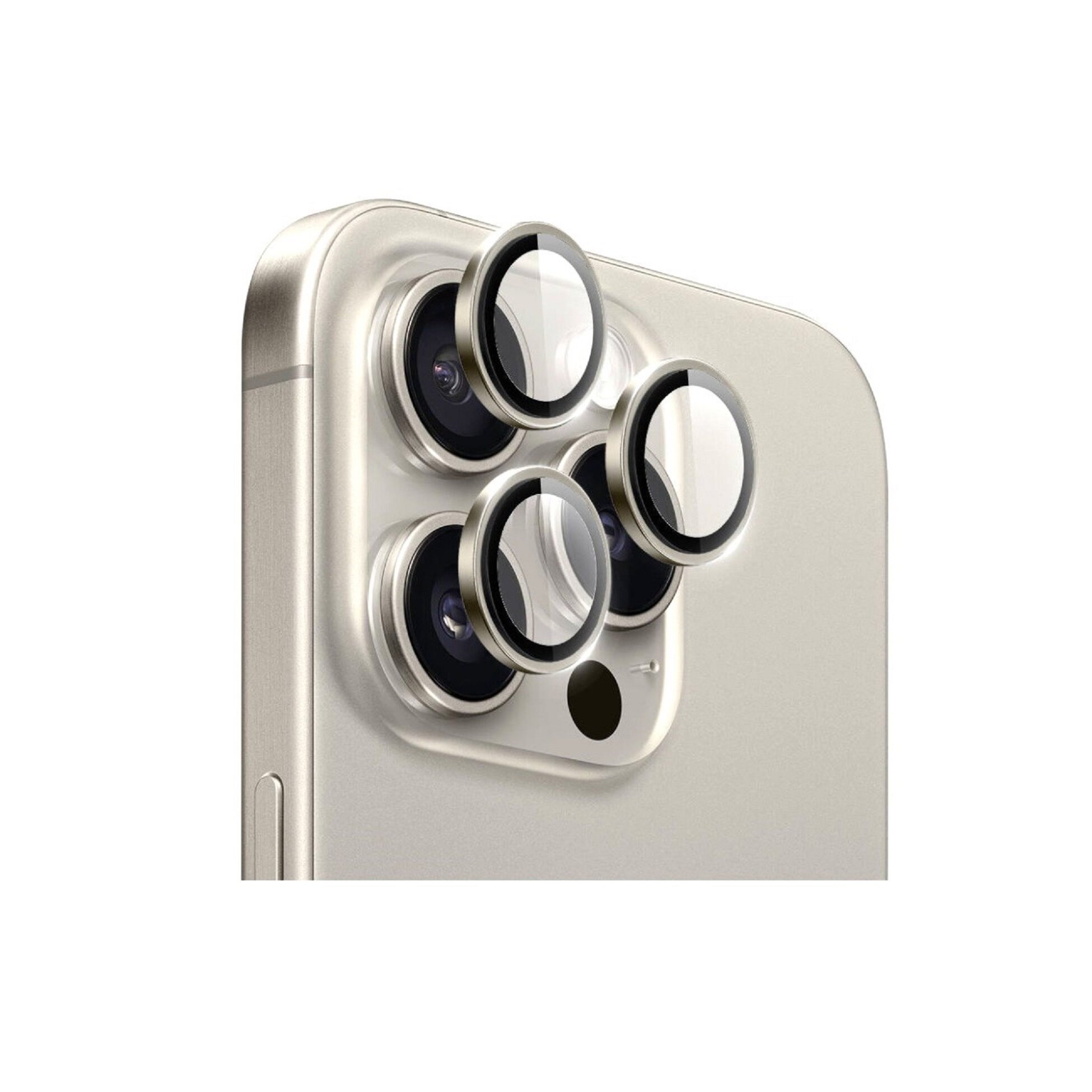 Защитное стекло на линзы камер IPhone 16 Pro/ 16 Pro Max Remax Natural Titan