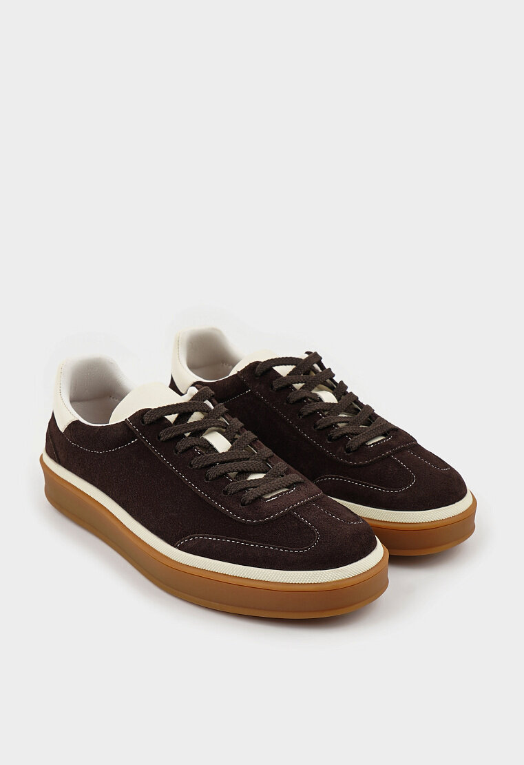 Кеды Mario Berlucci, полнота G (EU)/ на среднюю и широкую стопу, размер 38, коричневый — фото 1