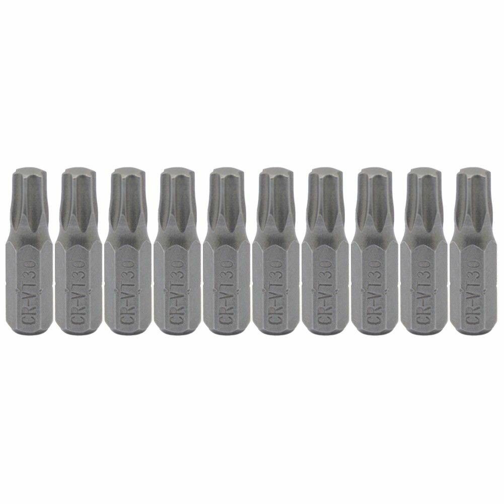 OZ-URJSH-10 шт. Набор бит Torx для отверток 1/4 дюйма шестигранный хвостовик T8-T45 биты для отверток 25 мм