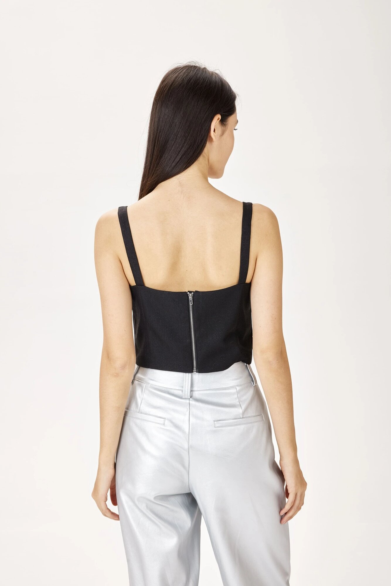 Топ Selfie, размер XS, черный — фото 1