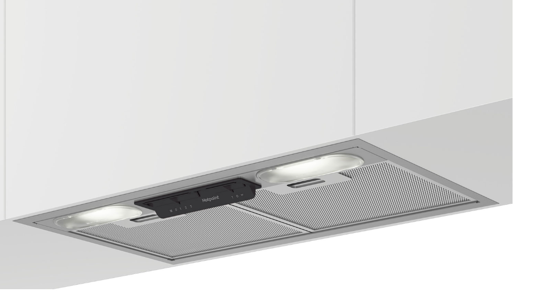 Встраиваемая вытяжка Hotpoint HPAE 52FLS X, нержавеющая сталь