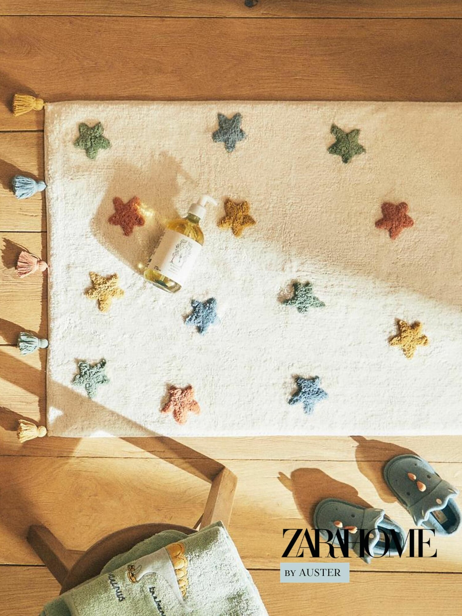 ZARA HOME Коврик для ванной 60x90 см звезды разноцветный