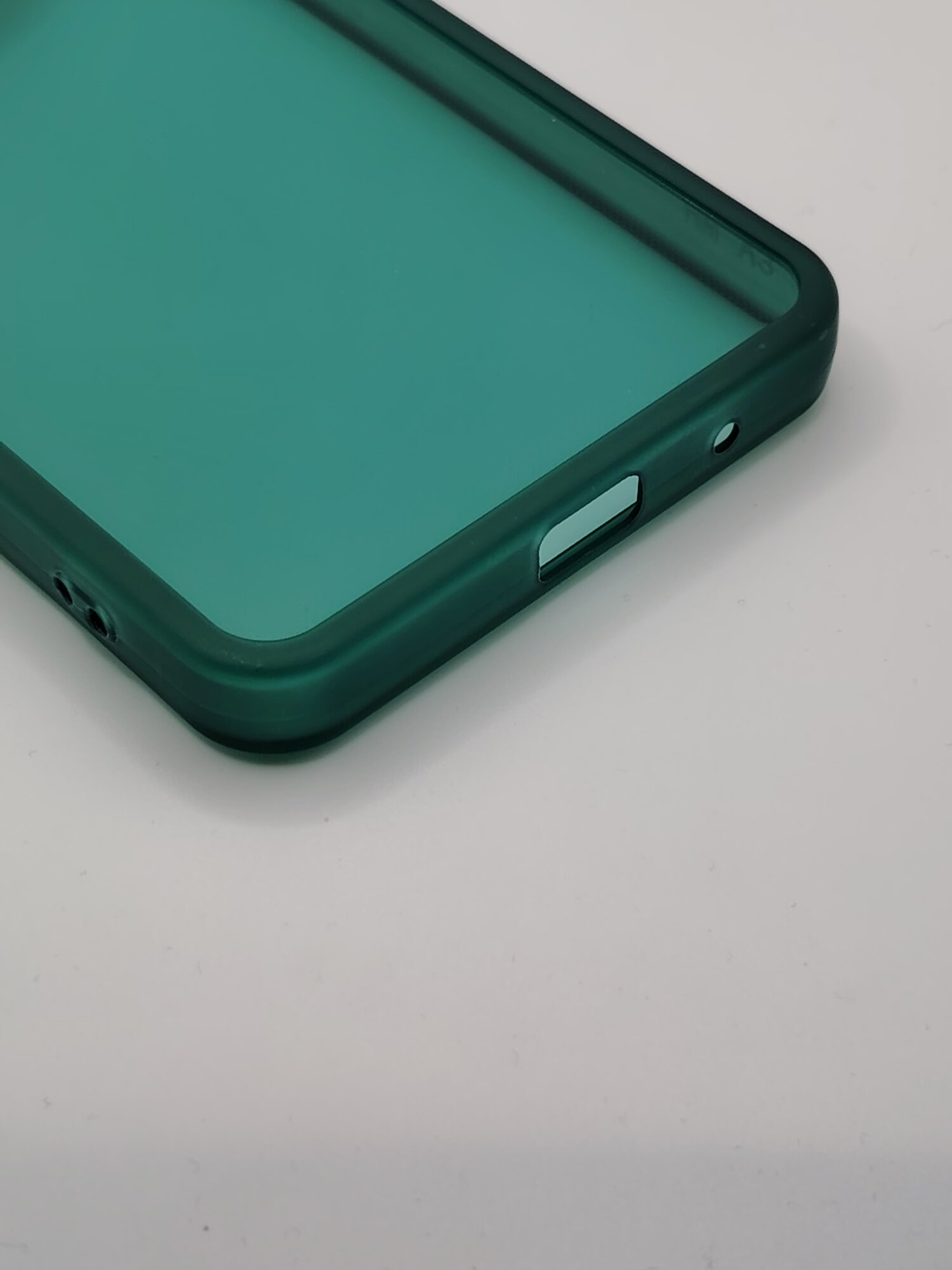 Чехол для Xiaomi Redmi А3, Тёмно- бирюзовый, силиконовый, с защитой камеры — фото 1