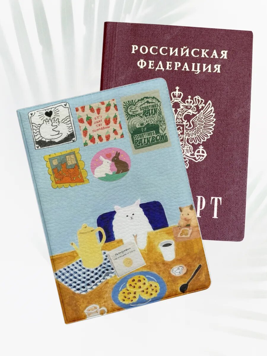 Обложка для паспорта POSTER MANIAC черный