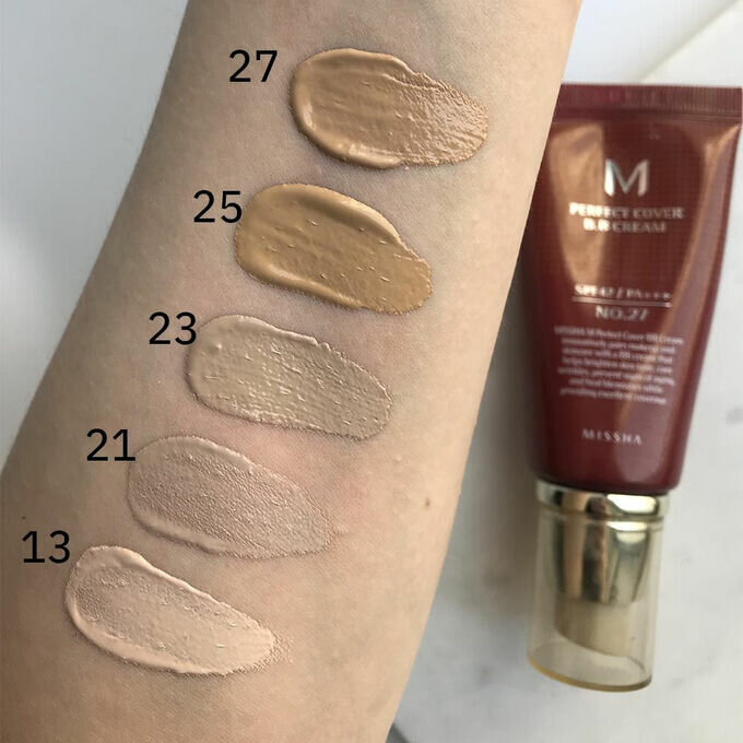 Misha Тональный крем M Perfect Cover BB Cream SPF42/PA+++ № 13 Bright Beige, 50мл