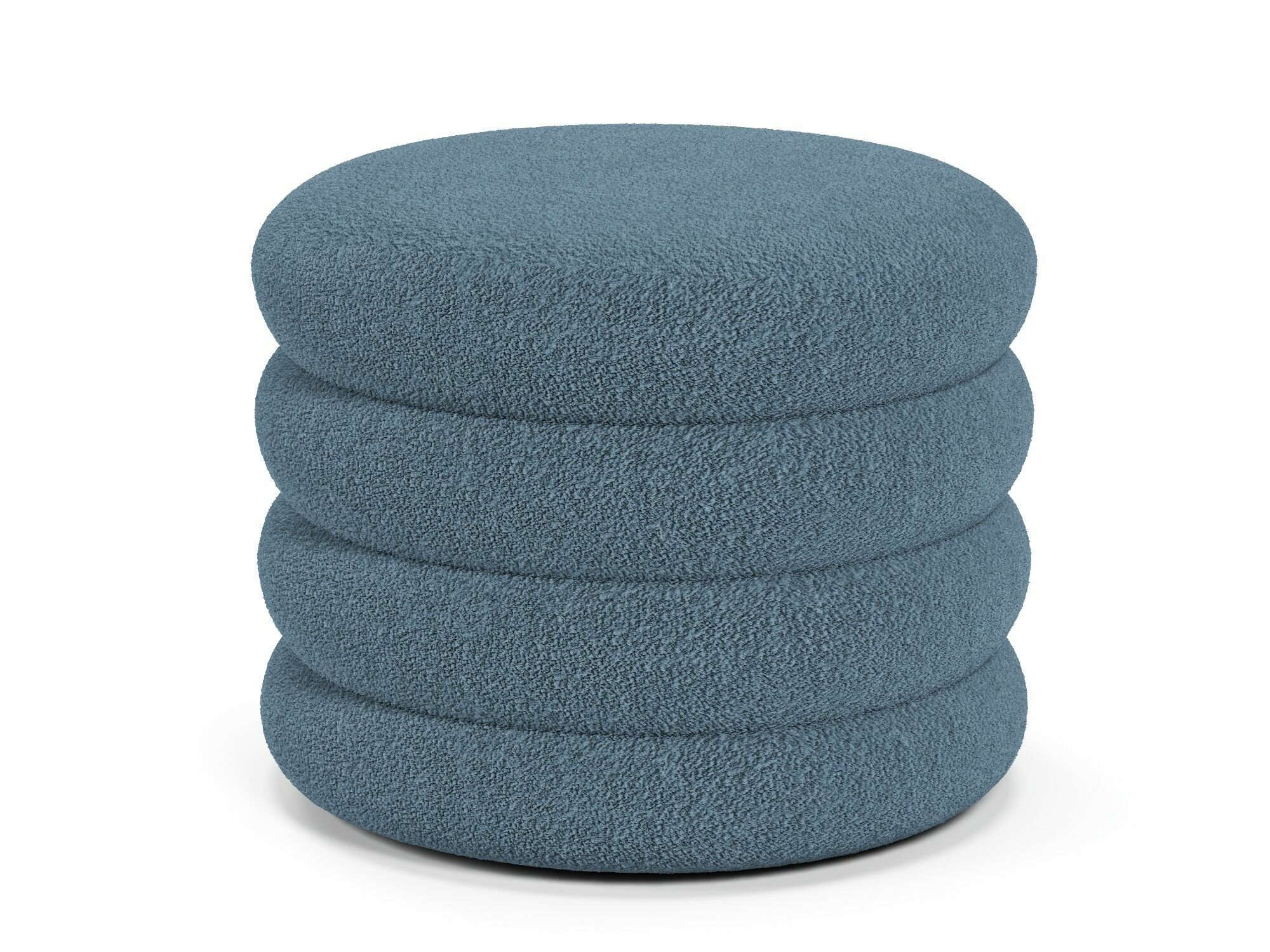 Пуф Marsello Maxi Bravo Midnight (40х50) букле цвет серо-синий