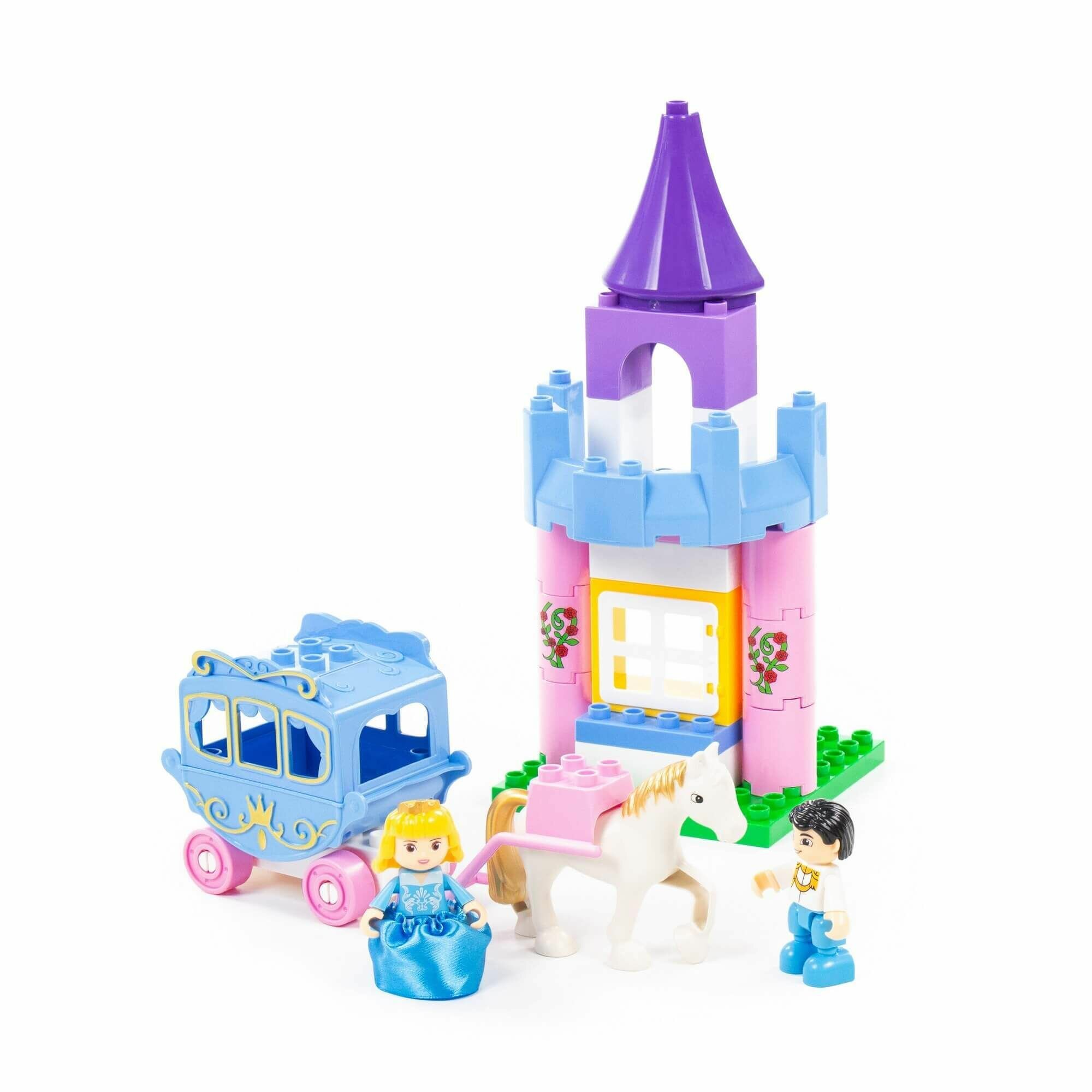 Конструктор пластиковый, Макси, Веселая принцесса, 146 элементов, 3+ — фото 1