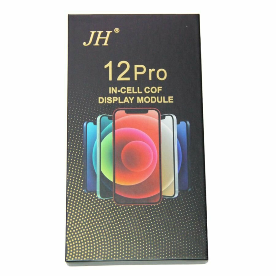 Дисплей для iPhone 12, iPhone 12 Pro модуль в сборе с тачскрином (TFT In-Cell) <черный> (лайт) — фото 1