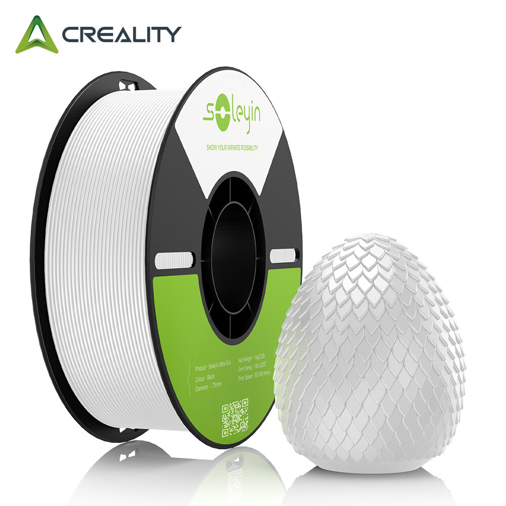 Нить для 3D печати CREALITY Soleyn Ultra PLA 1.75мм белый 1кг
