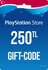 Карта пополнения PlayStation Store, gift code, 250 TL, Турция